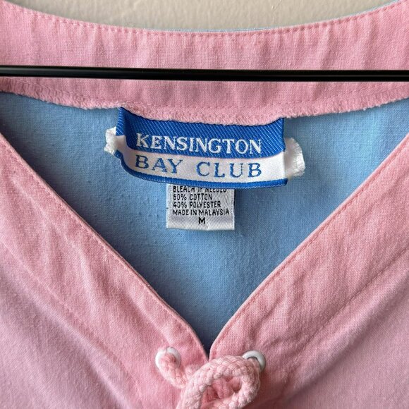 Vintage Kensington Bay Club Pastel Color Block Sleeveless Top - Picture 7 of 8